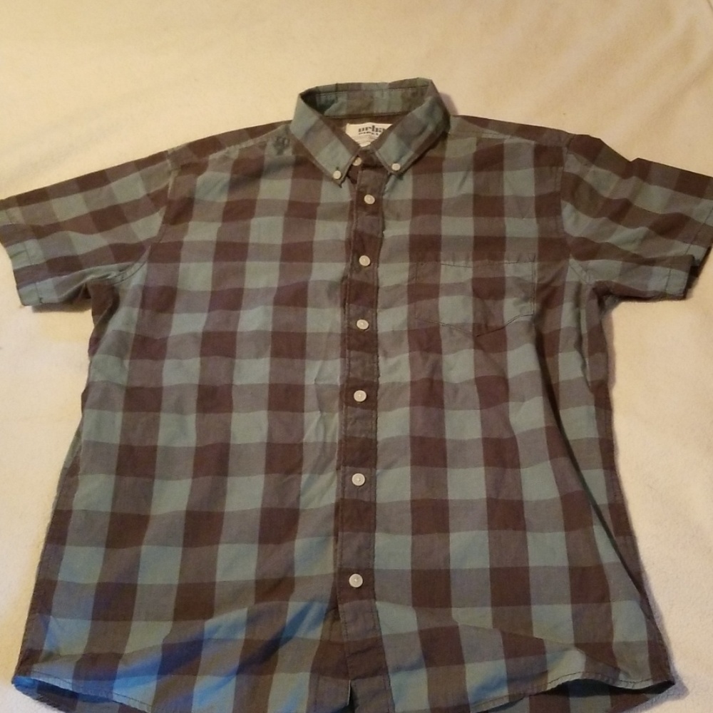 Mens short sleeve collared shirt